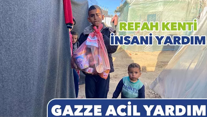 Gazze Acil Yardım Mülteci kampı dağıtımları